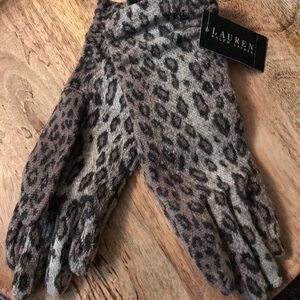 Lauren Ralph Lauren Leopard Print Gloves